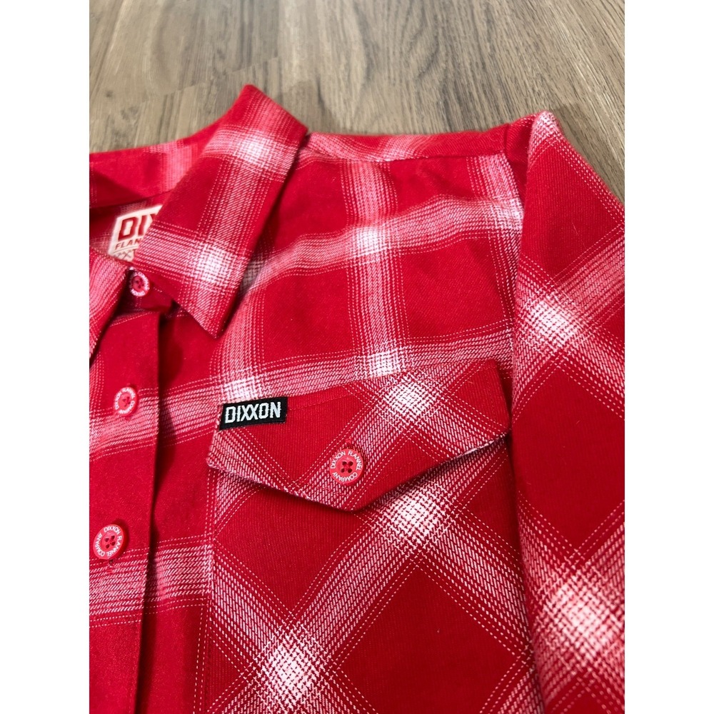 Dixxon Flannel Third Street Red Plaid Button Up Shirt M Workwear Streetwear - Picture 4 of 11